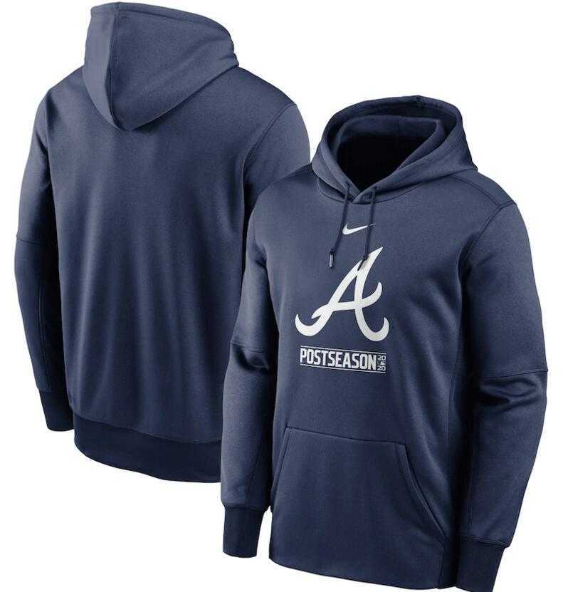 Men's Atlanta Braves Nike Navy 2020 Postseason Collection Pullover Hoodie,We sell and wholesale Men's Atlanta Braves Nike Navy 2020 Postseason Collection Pullover Hoodie on line form chian!
